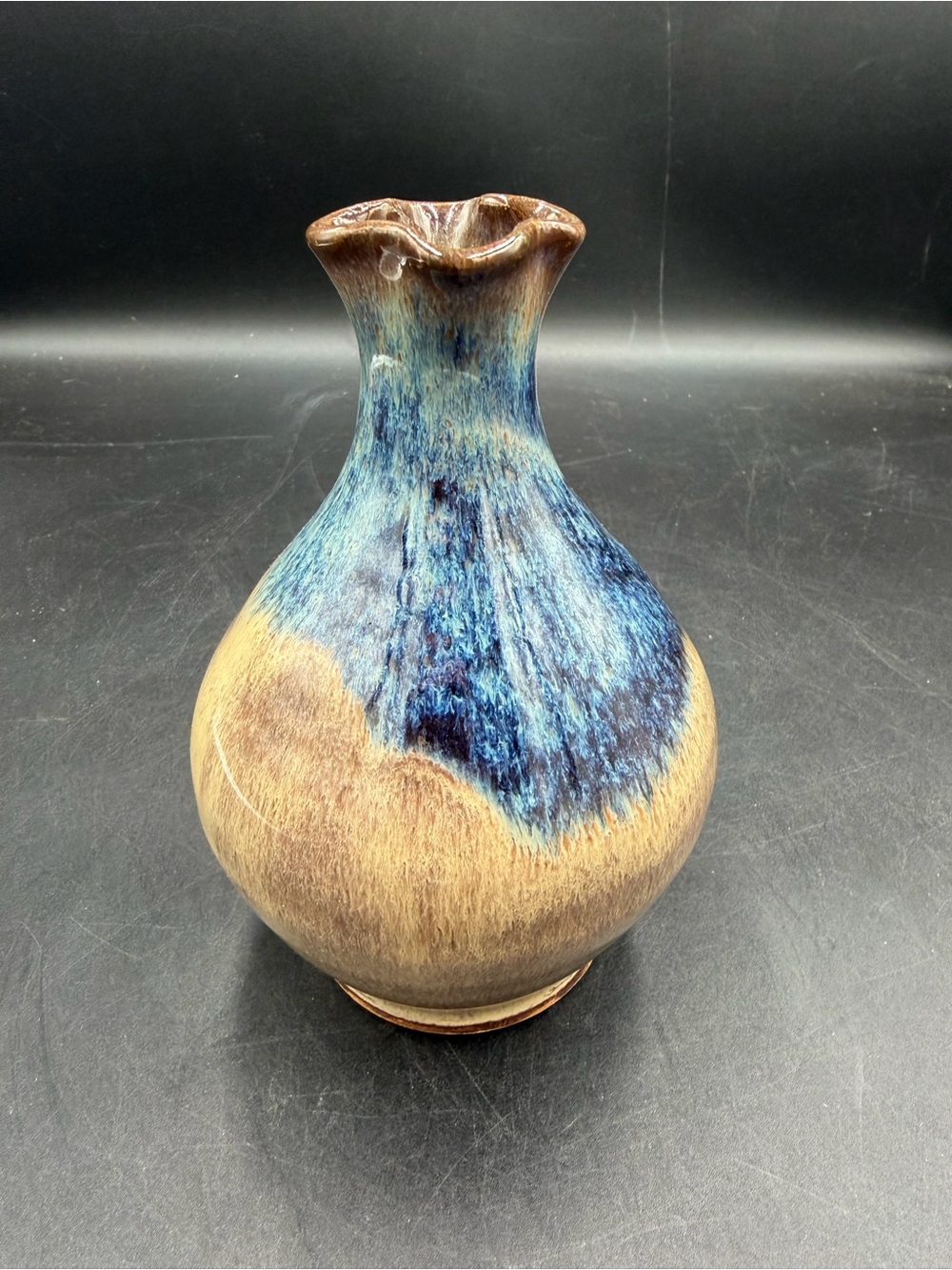 VTG Kings Pottery Seagrove NC Studio Art Bud Pottery Vase